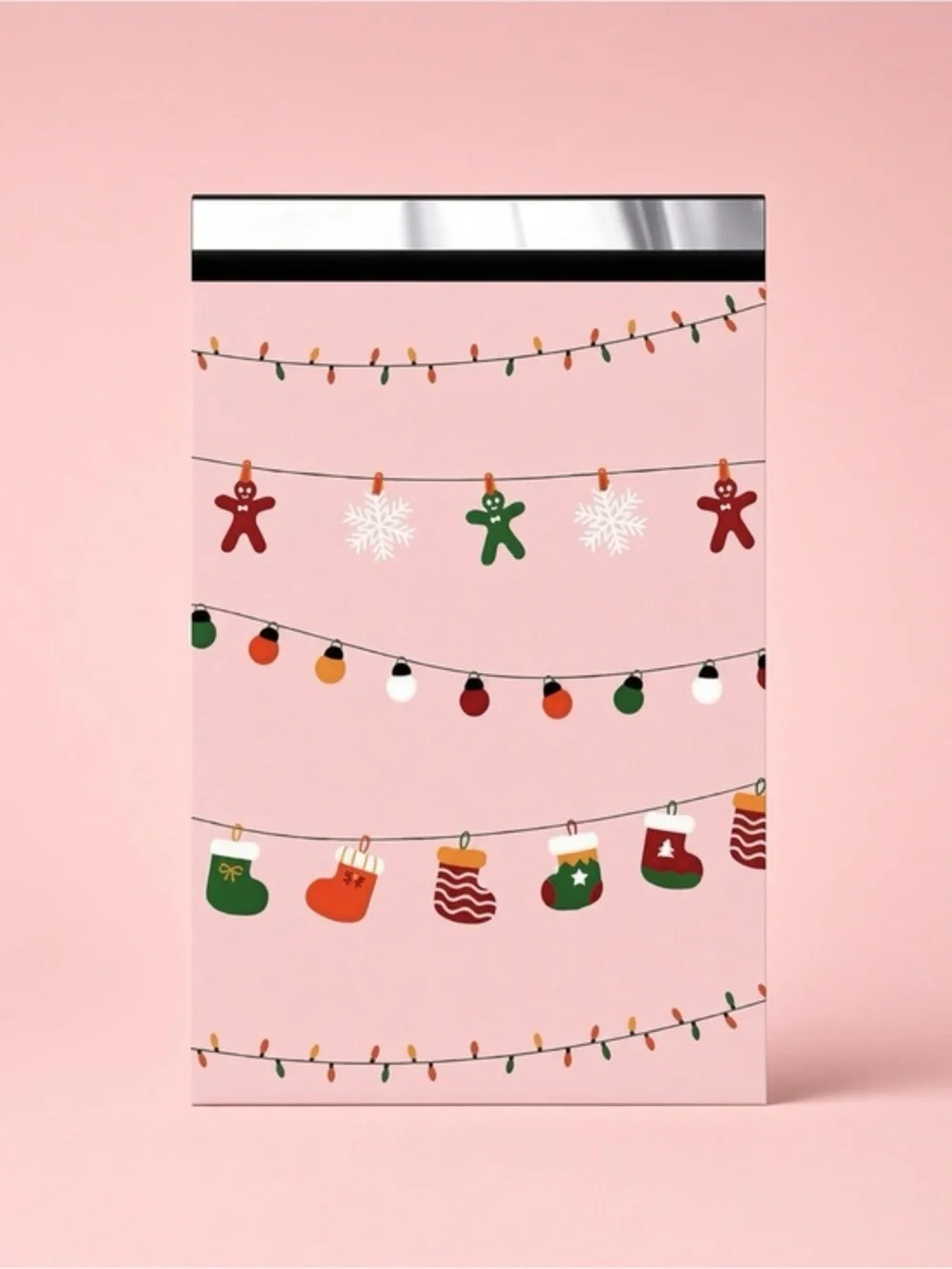 (10) 6x9 Christmas Poly Mailers